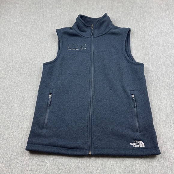 The North Face Other - The North Face Vest Mens Medium‎ Blue Full Zip Fleece Sleeveless Sweater Logo